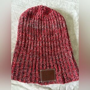 Love Your Melon Red Knit Beanie